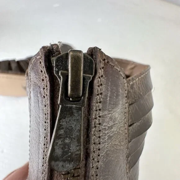 Roan by Bed Stu Pearl Gladiator Sandal Sz 8.5 Brown Leather Women’s Strappy NWOB - Picture 7 of 12